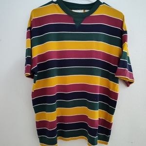 Vintage color striped tee